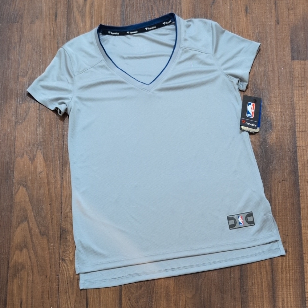 NWT Fanatics NBA Fast Break Blank Jersey Shirt - Grey (Dallas Mavs) S